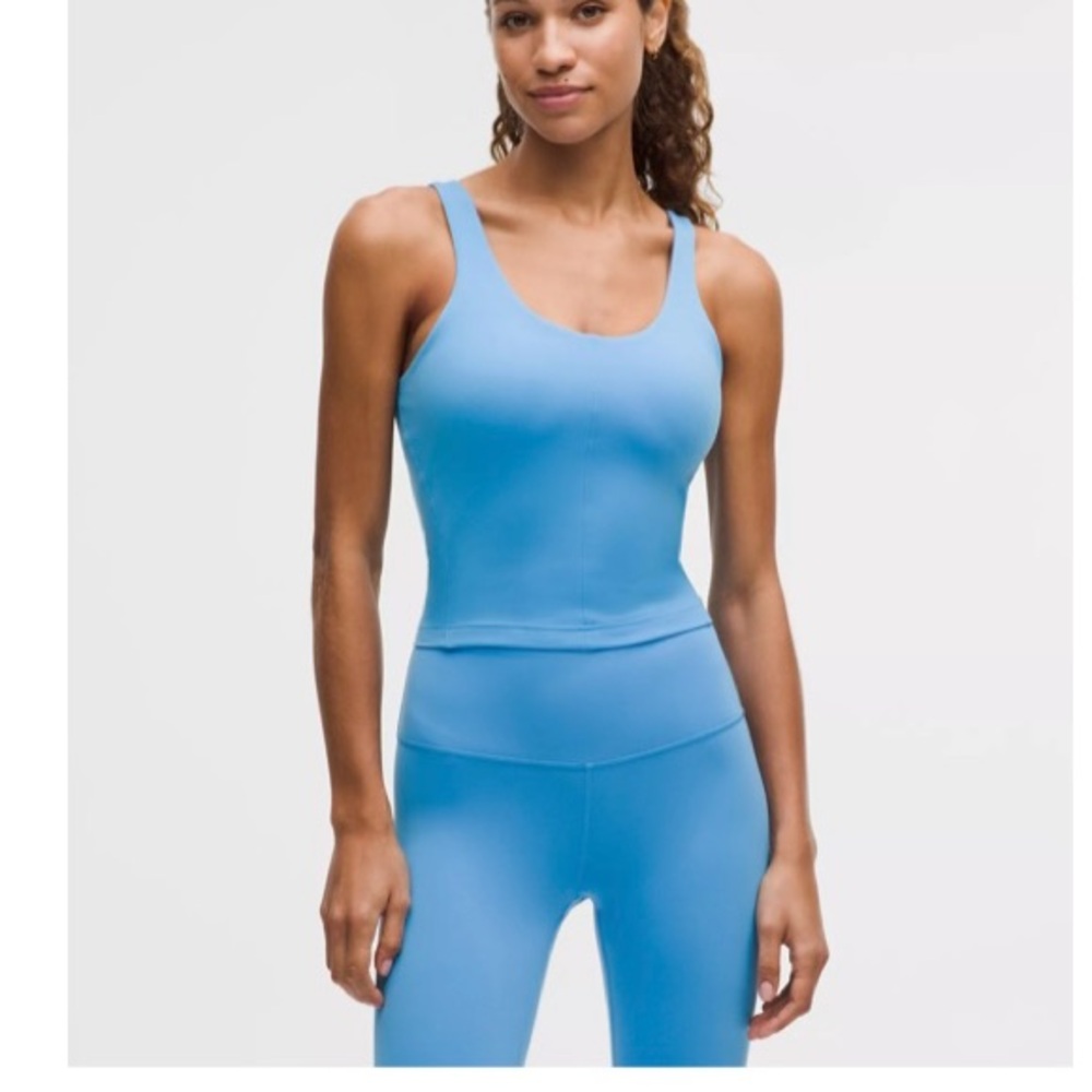 lululemon athletica Sky Blue Scoop Neck Tank Top